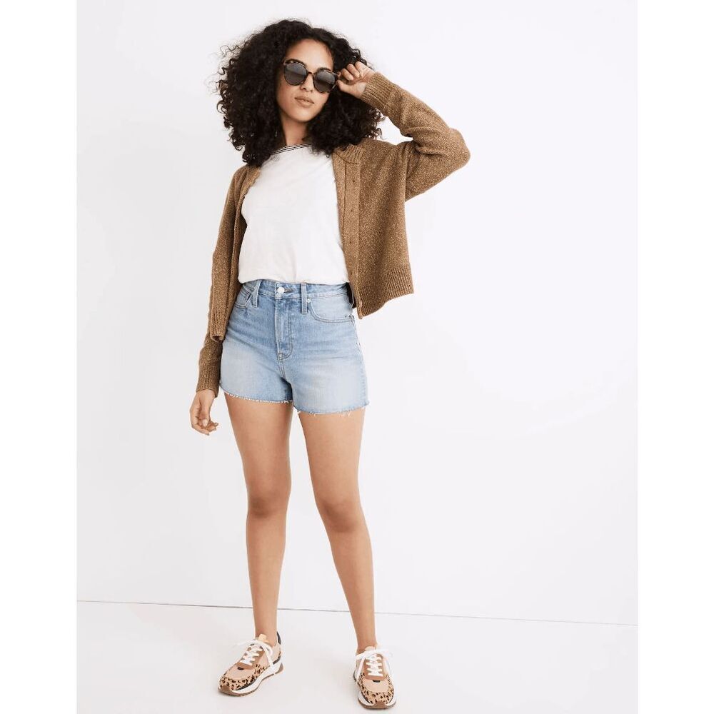 Madewell Baylis Wash Blue Denim The Curvy Perfect Jean Shorts Women's Size 27